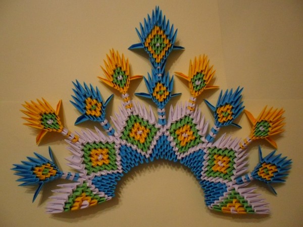 Wie man einen Schwan-Origami aus Modulen macht - Schritt für Schritt Anleitung mit Fotos und Videos