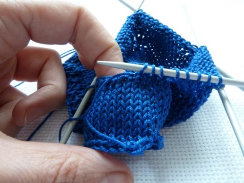 Herren Sommerhandschuhe ohne Finger mit Stricknadeln