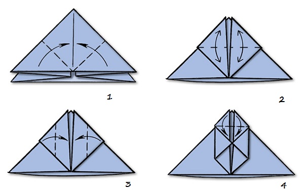 Schneemann Origami für Anfänger