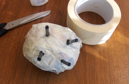 Lovely Lamm aus Wattebällchen für das neue Jahr