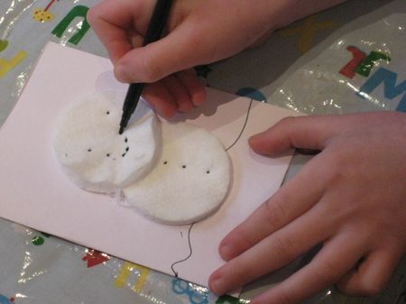 Schritt-für-Schritt Master Klasse von Applikationen aus Baumwolle Scheiben für das neue Jahr gemacht