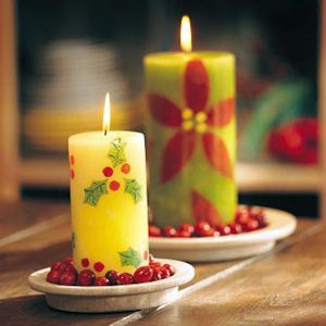 Neujahrskerzen mit eigenen Händen