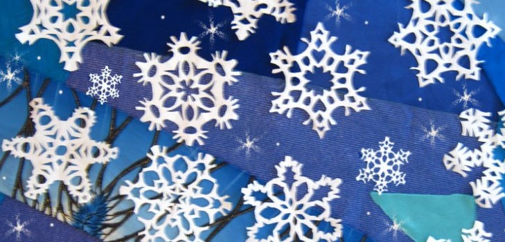 Schöne Schneeflocken für das neue Jahr 2017 mit ihren eigenen Händen aus Papier - Diagramme und Fotos in Etappen. Meisterkurse für Kinder auf großen Schneeflocken in Origami-Technik