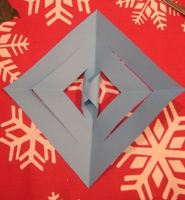 Schöne Schneeflocken für das neue Jahr 2017 mit ihren eigenen Händen aus Papier - Diagramme und Fotos in Etappen. Meisterkurse für Kinder auf großen Schneeflocken in Origami-Technik