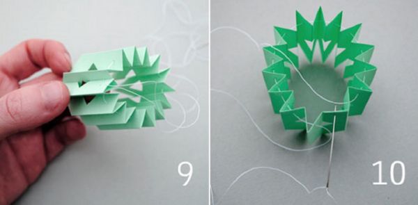 Schöne Schneeflocken für das neue Jahr 2017 mit ihren eigenen Händen aus Papier - Diagramme und Fotos in Etappen. Meisterkurse für Kinder auf großen Schneeflocken in Origami-Technik