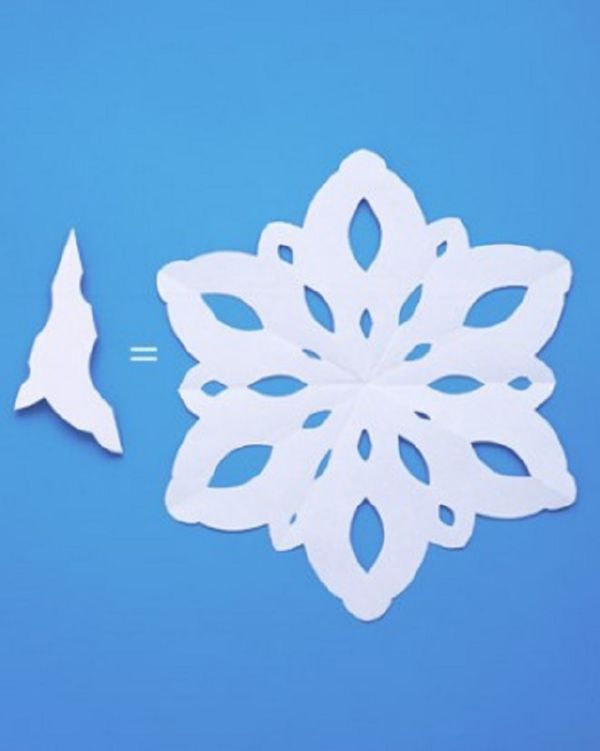 Schöne Schneeflocken für das neue Jahr 2017 mit ihren eigenen Händen aus Papier - Diagramme und Fotos in Etappen. Meisterkurse für Kinder auf großen Schneeflocken in Origami-Technik
