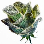 Origami des Geldes: Rose