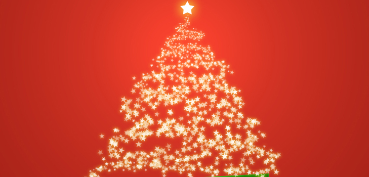Weihnachtskarte mit Scrapbooking-Stil für das neue Jahr 2015 mit eigenen Händen