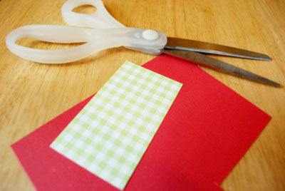 Weihnachtskarte mit Scrapbooking-Stil für das neue Jahr 2015 mit eigenen Händen