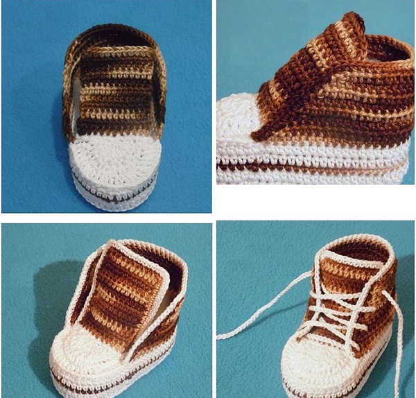 Häkel-Booties mit Schritt-für-Schritt-Beschreibung für Anfänger