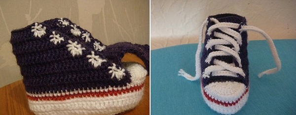 Häkel-Booties mit Schritt-für-Schritt-Beschreibung für Anfänger