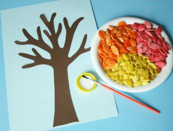 Handwerk "Geschenke des Herbstes" mit eigenen Händen aus natürlichen Materialien für Kindergarten und Schule