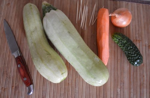 Handwerk aus Gemüse mit eigenen Händen
