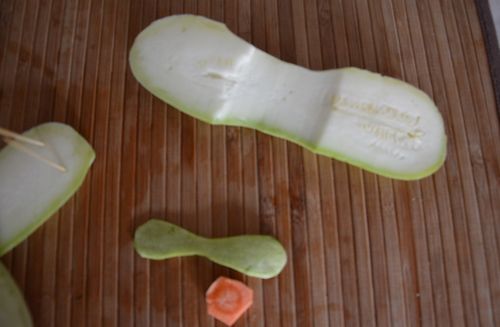 Handwerk aus Gemüse mit eigenen Händen