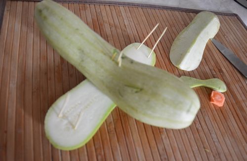Handwerk aus Gemüse mit eigenen Händen