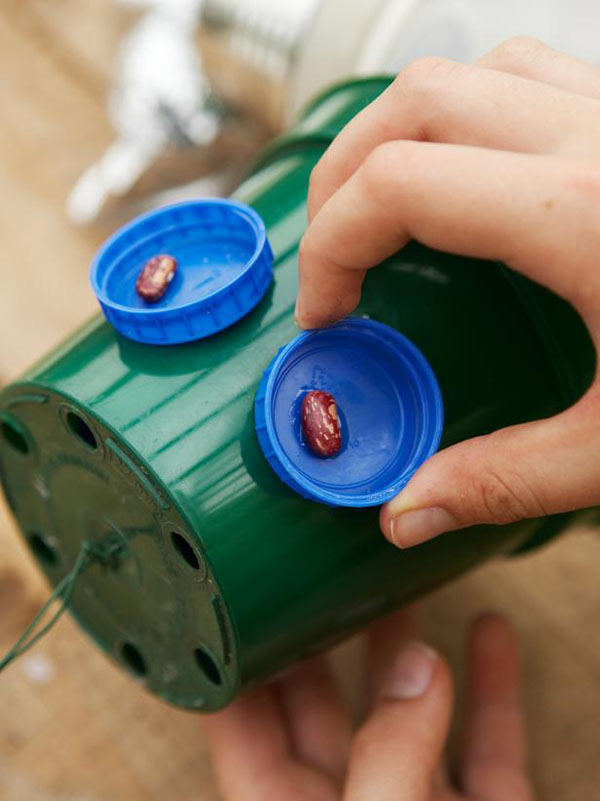 Neues Handwerk aus Plastikflaschen mit eigenen Händen für Garten und Obstgarten