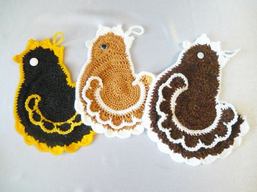 Pothook-Huhn häkeln, Schema. Meisterklasse zum Stricken des Hakenhakens