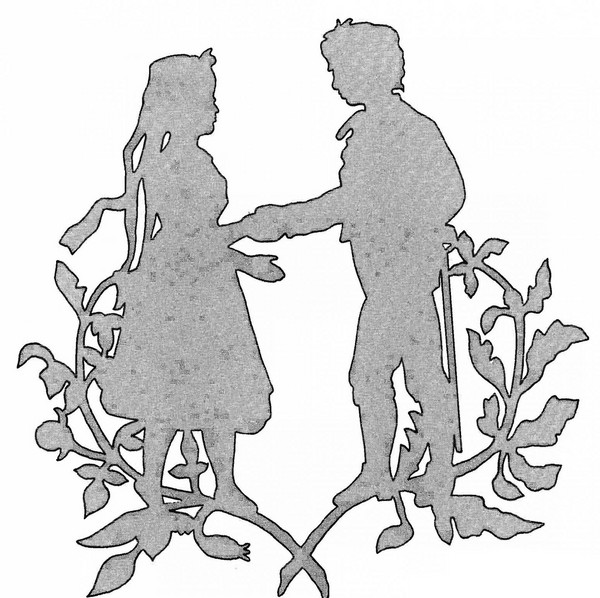 Schneidfaden (durchbrochen) und Schablonen