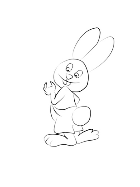 Färbender Osterhase