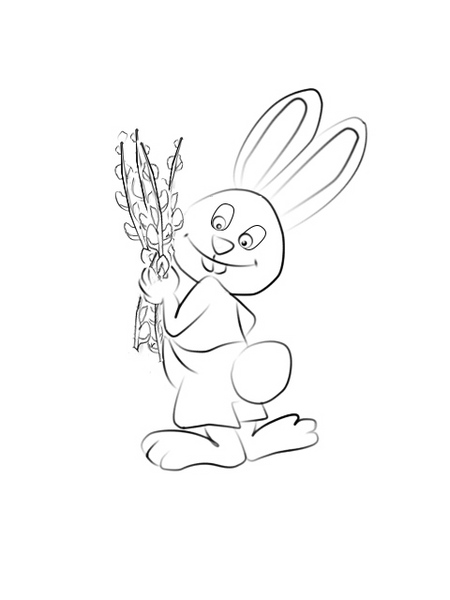 Färbender Osterhase