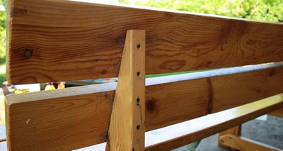 Gartenbank mit eigenen Händen