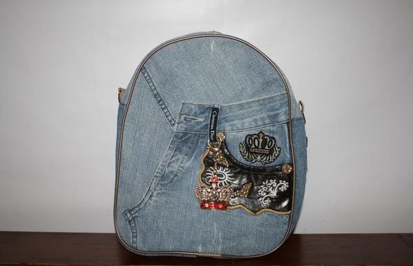 Wir nähen einen Denim-Rucksack mit unseren eigenen Händen - Fotos und Muster