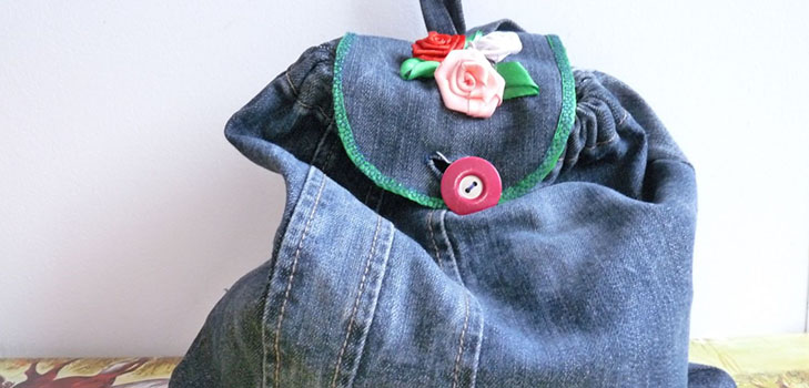 Wir nähen einen Denim-Rucksack mit unseren eigenen Händen - Fotos und Muster