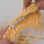 Tunesische Häkelarbeit