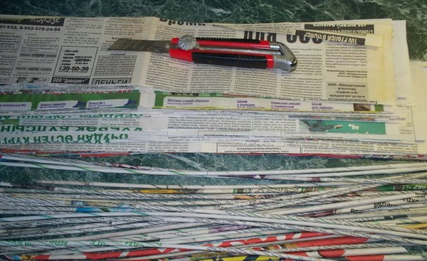 Weben aus Zeitungsrohren für Anfänger