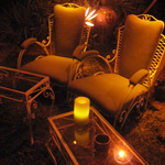 Garten bei Nacht