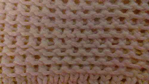 Durchbrochene Sommerbluse "Romantik des Sommers" mit Stricknadeln