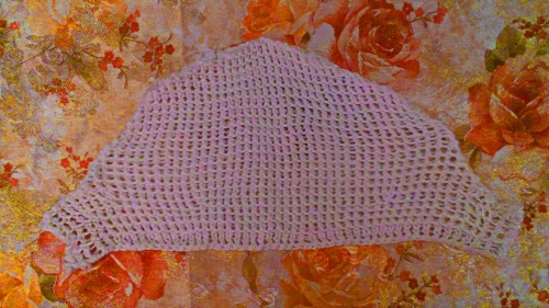 Durchbrochene Sommerbluse "Romantik des Sommers" mit Stricknadeln