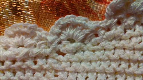 Durchbrochene Sommerbluse "Romantik des Sommers" mit Stricknadeln