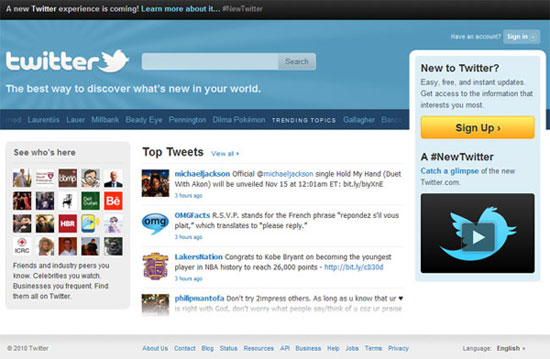 Twitter-Registrierung Twitter-Registrierung