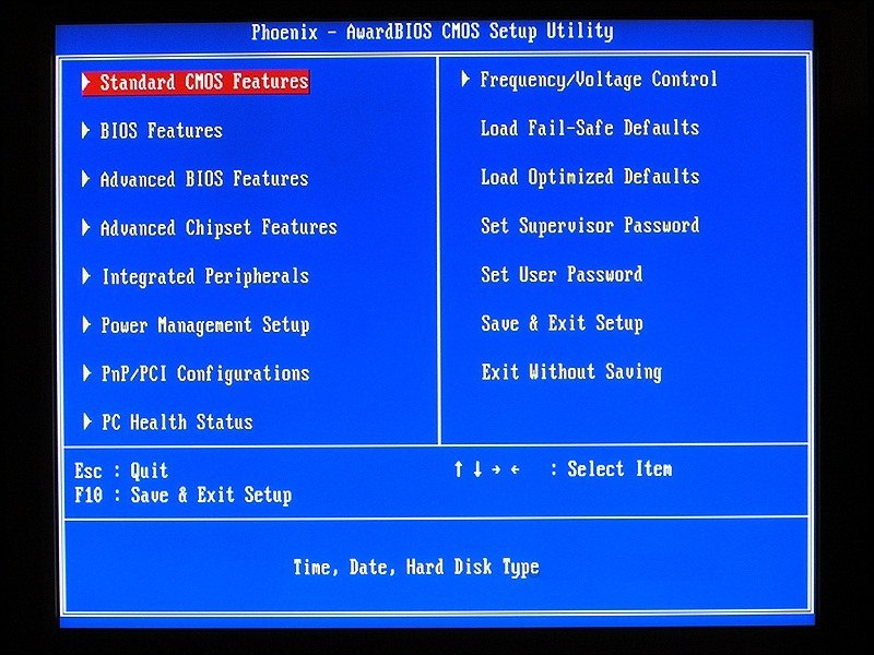 BIOS-Fenster