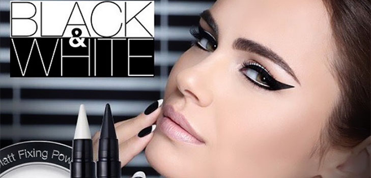 Black & White: eine Sammlung von Make-up Isadora Der monochrome Look