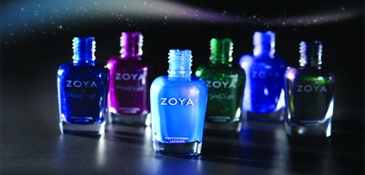 Glitzer von Edelsteinen in der festlichen Sammlung von Lacken Zoya Enchanted 2016-2017