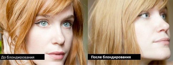 Blondes Haar: Foto vor und nach dem Färben zu Hause