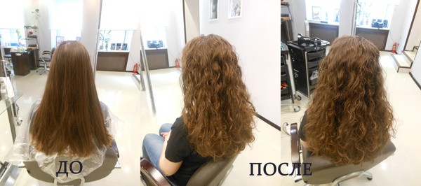 Chemie der Haare mit einem Foto