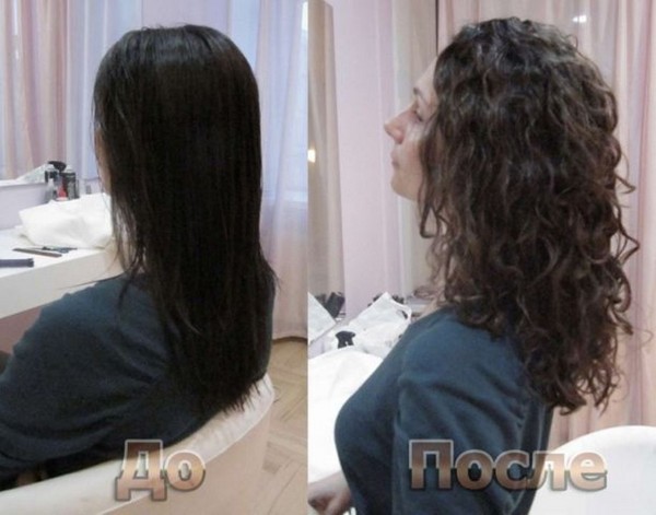 Chemie der Haare mit einem Foto