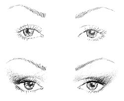 Nahe stehende Augen Nahe stehende Augen