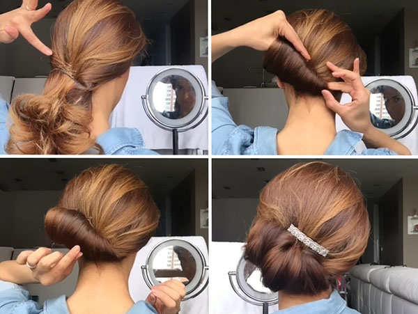 Elegantes Bündel in fünf Minuten: Anleitung vom Stylisten