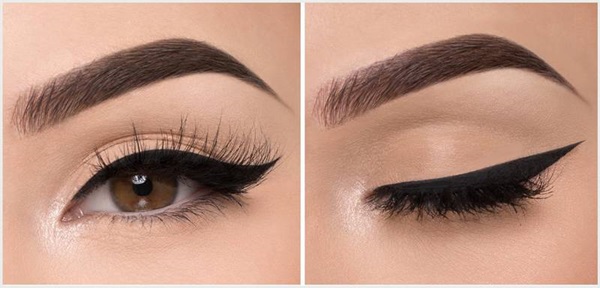Wie zeichne Pfeile vor Eyeliner