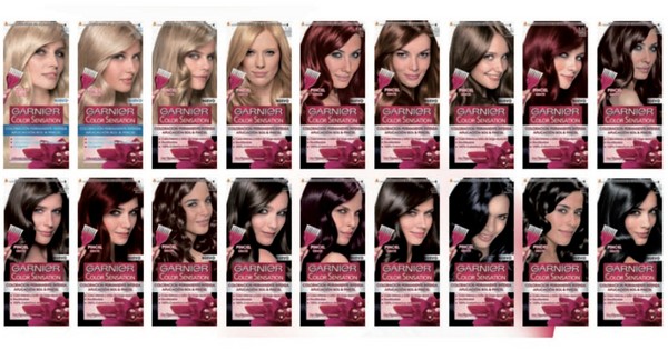 Haarfärbemittel Garnier - Foto- und Videobericht