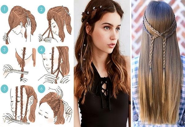 Locks und Zöpfe: exquisite Frisuren für den 8. März