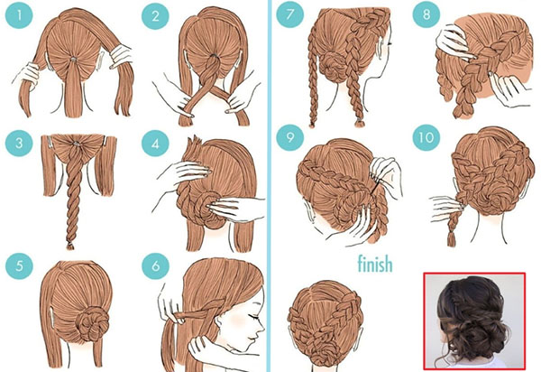 Locks und Zöpfe: exquisite Frisuren für den 8. März