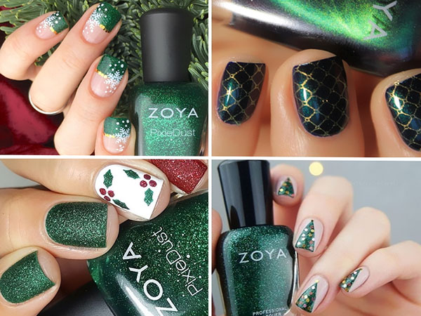 Die beste Neujahrsnagelkunst mit Lacken Zoya Enchanted