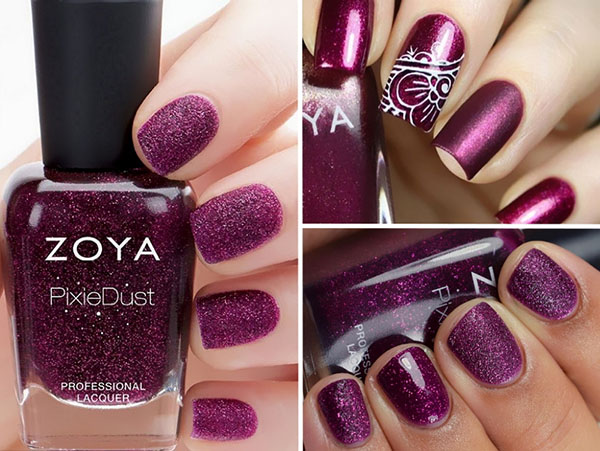 Die beste Neujahrsnagelkunst mit Lacken Zoya Enchanted