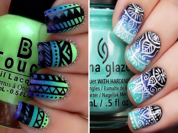 Maniküre mehendi - Sommertrend 2016