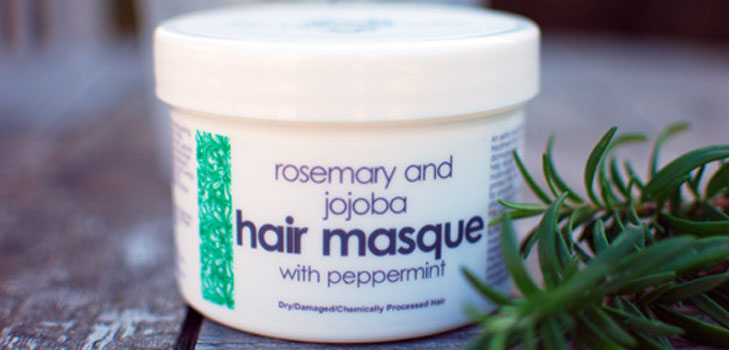 Maske für gespaltene Haarspitzen mit Rosmarin
